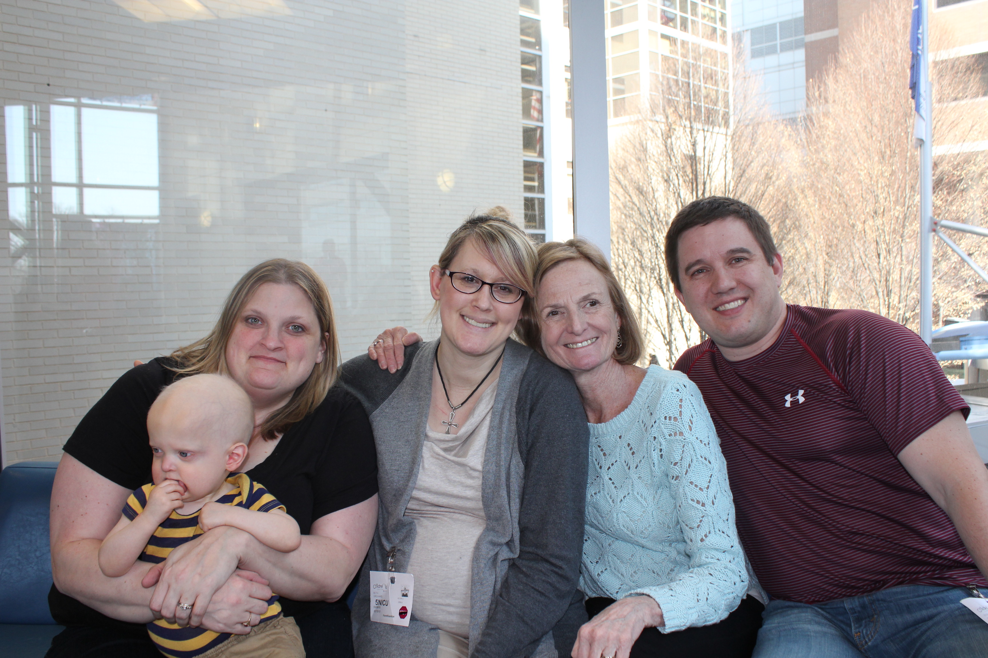 Sarah and Drew Yaroch and NFED Executive Director May Fete visited us in the trial to offer support. Drew also participated in the trial when he was a newborn.