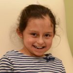 Girl affected by Goltz syndrome