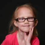 Girl affected by Goltz syndrome