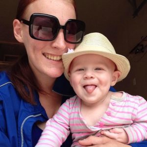 Addison and her daughter as a baby