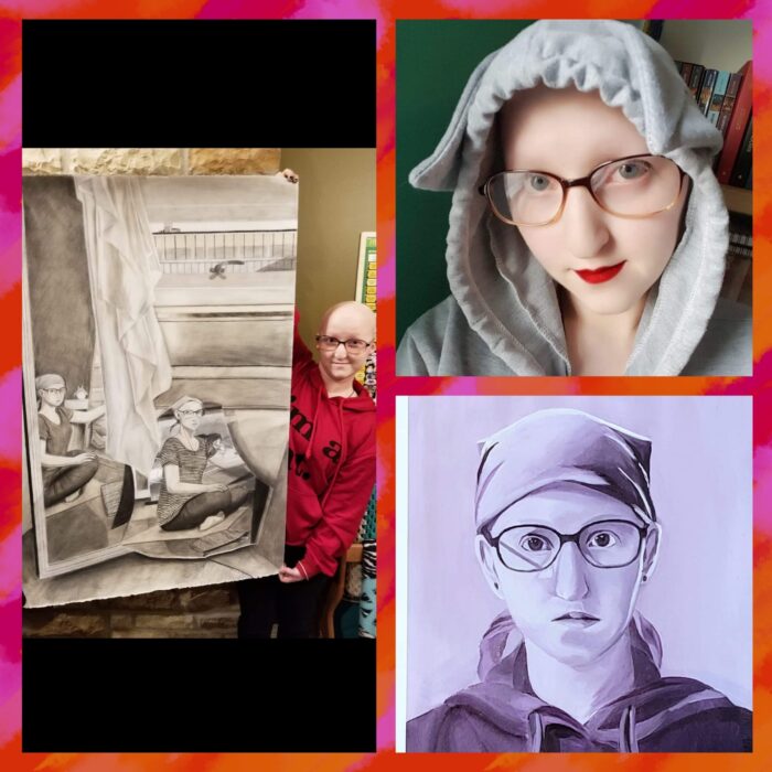 Collage of photos of Danielle Shimchick